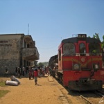Train en gare de Manapatrana