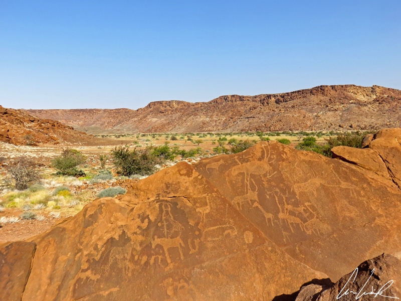The Twyfelfontein site is a mysterious site... It is an open-air museum with some 2000 listed rock engravings.