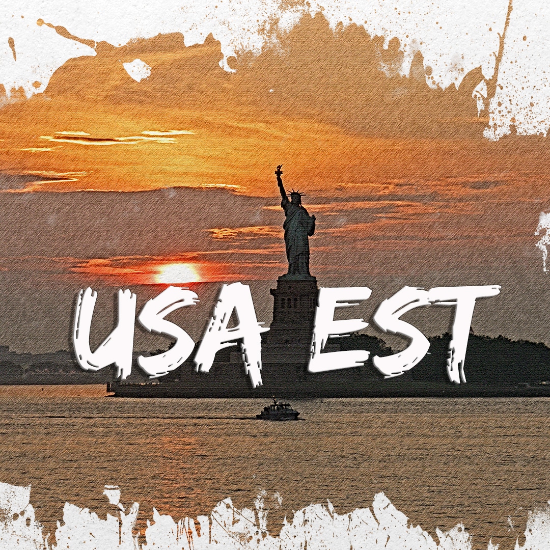 Amérique du Nord et centrale: USA Est, Ellis Island avec la statue de la Liberté au coucher du soleil