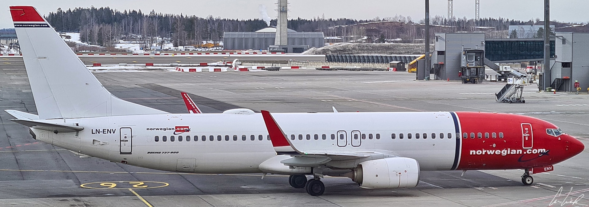 L'aéroport de Kirkenes en Laponie norvégienne est proche des trois frontières russe, finlandaise et norvégienne.