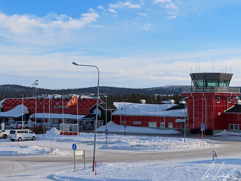 Kiruna airport is located far north of the arctic circle and it is the northernmost airport of Sweden.